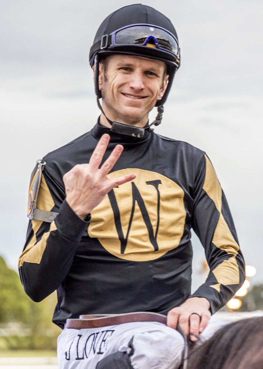 Rode 50 winners last season <a href="/fairgroundsnola/">Fair Grounds Race Course & Slots</a> and off to a fast start this 2023-24 meet, <a href="/jareth16/">Jareth Loveberry</a> (📸) makes it three on the today’s card on the 2023 G.2 <a href="/HR_Nation/">Horse Racing Nation</a> Muniz Memorial Classic runner-up RISING EMPIRE for trainer <a href="/brenpwalsh/">brendan walsh</a>. #FG152