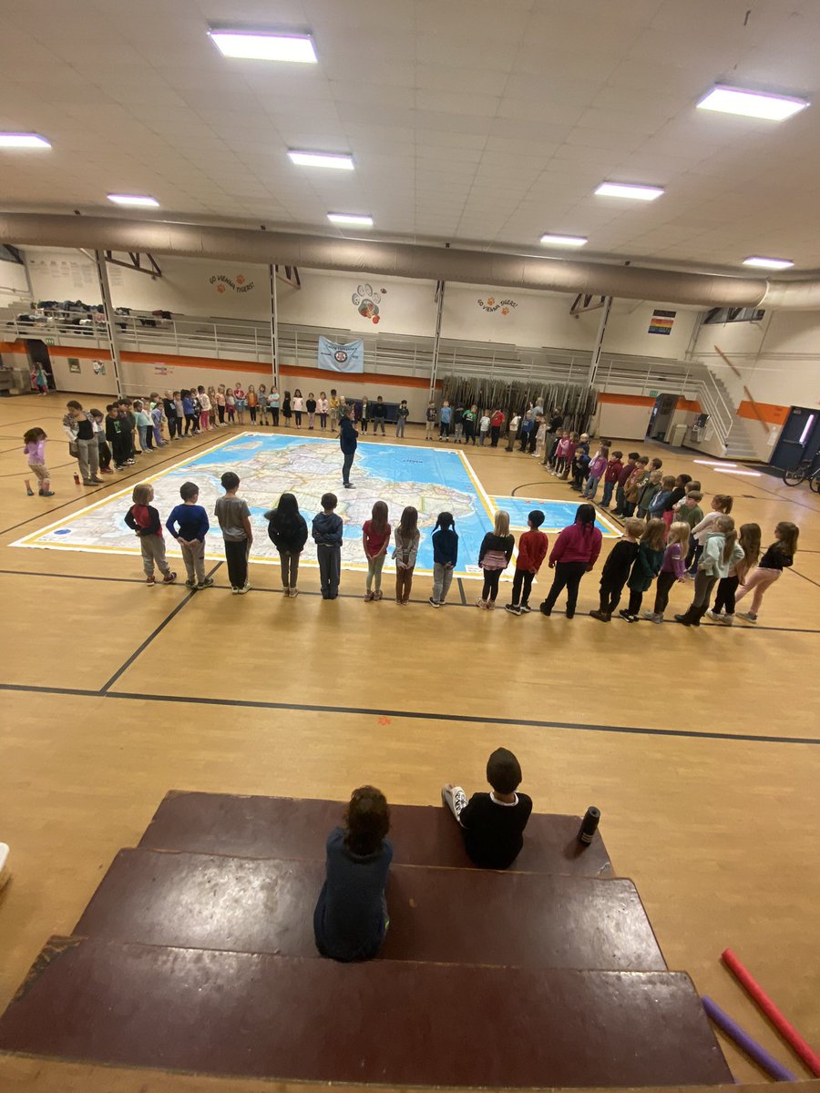 We like big maps and we cannot lie. Hands on exploration in Social Studies for landforms and bodies of water. <a href="/wsfcs/">WS/FC Schools</a> #handsonlearning #socialstudies