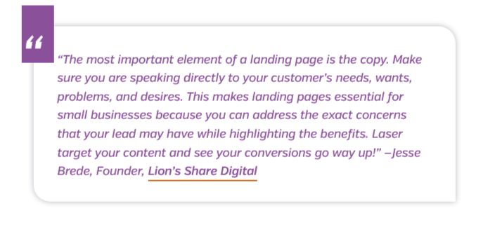 LionsShareDigi's tweet photo. "The most important element of a landing page is the copy..." - Jesse Brede, Founder, Lion's Share Digital

Learn more about crafting effective landing pages in the informative full article by @upcityinc at: https://t.co/HMEButnnUg

Explore our work at - https://t.co/7n84gKP9cE https://t.co/MMjw5YnTnC