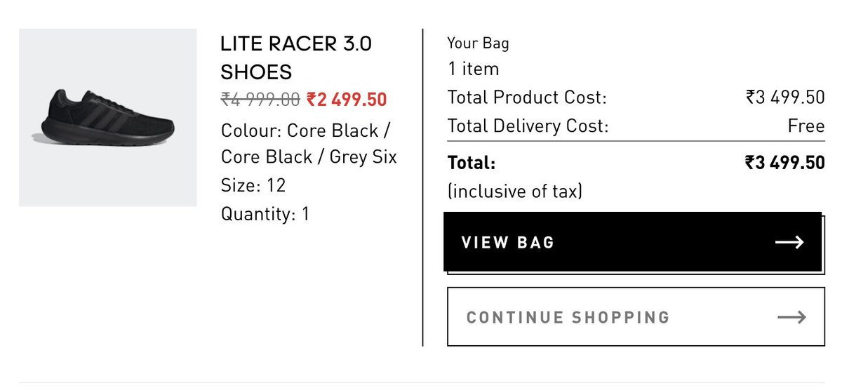 sivivicky's tweet photo. Am I getting the math wrong? 
50% sales suddenly turns into 30% off. What kind of click bait is this @adidas @AdidasIndia ? https://t.co/35oOBIxTba