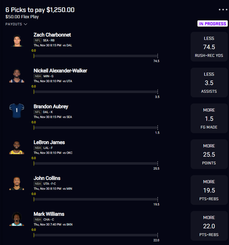 MVPICKS4's tweet photo. NBA X NFL 6 man going 6/6 #PrizePicksNBA #PrizePicks #DFS #sportsbettingpicks #GamblingTwitter #GamblingX #winners #Money https://t.co/vj5uJBgByR