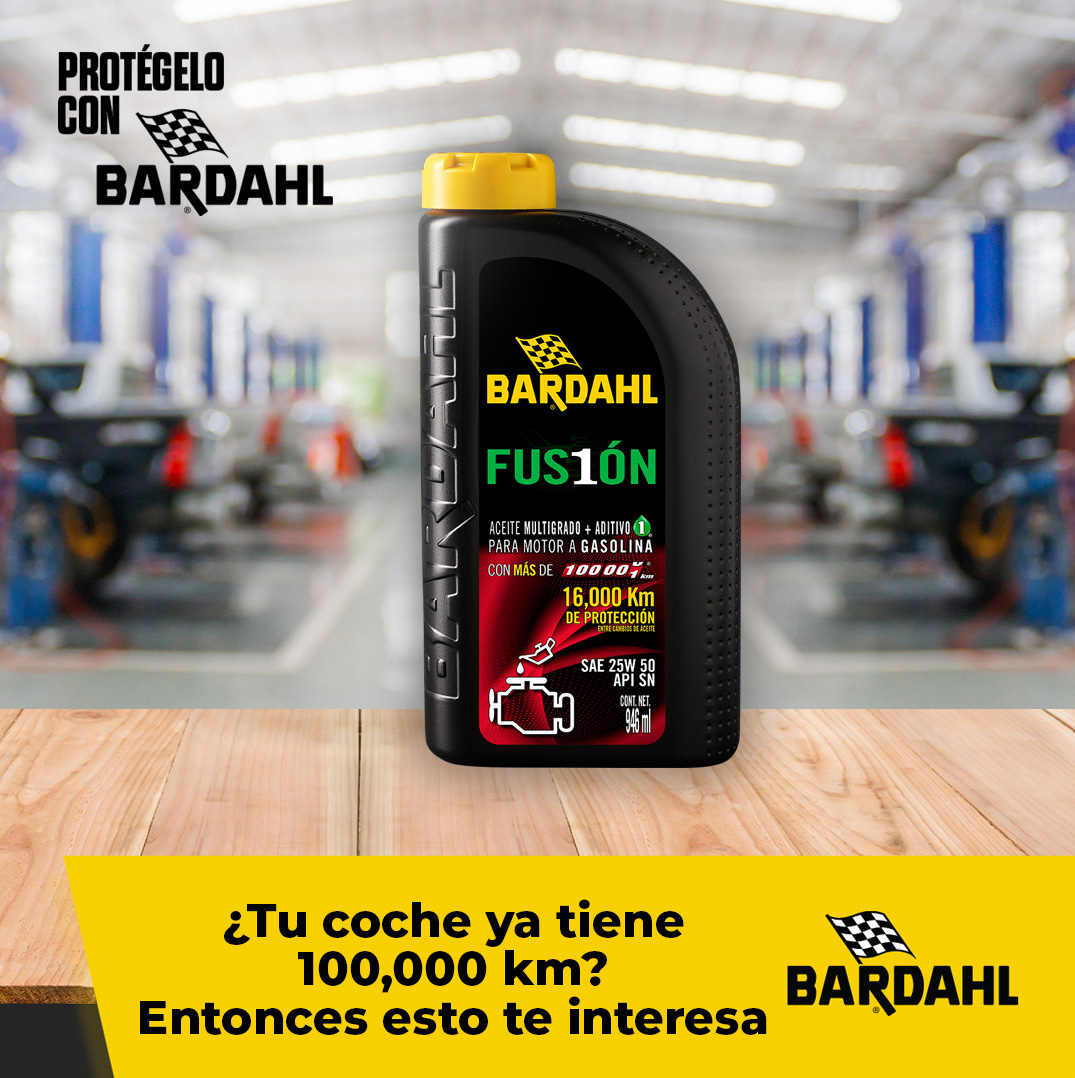 Cuando tu auto alcanza los 100,000 km, merece un cuidado especial. En #Bardahl, presentamos Bardahl Fusión Alto Kilometraje, con una innovadora fusión de Aceite Bardahl API SN y Aditivo Bardahl 1. Disfruta de máxima protección, ahorro de combustible y reducción de gases para ...