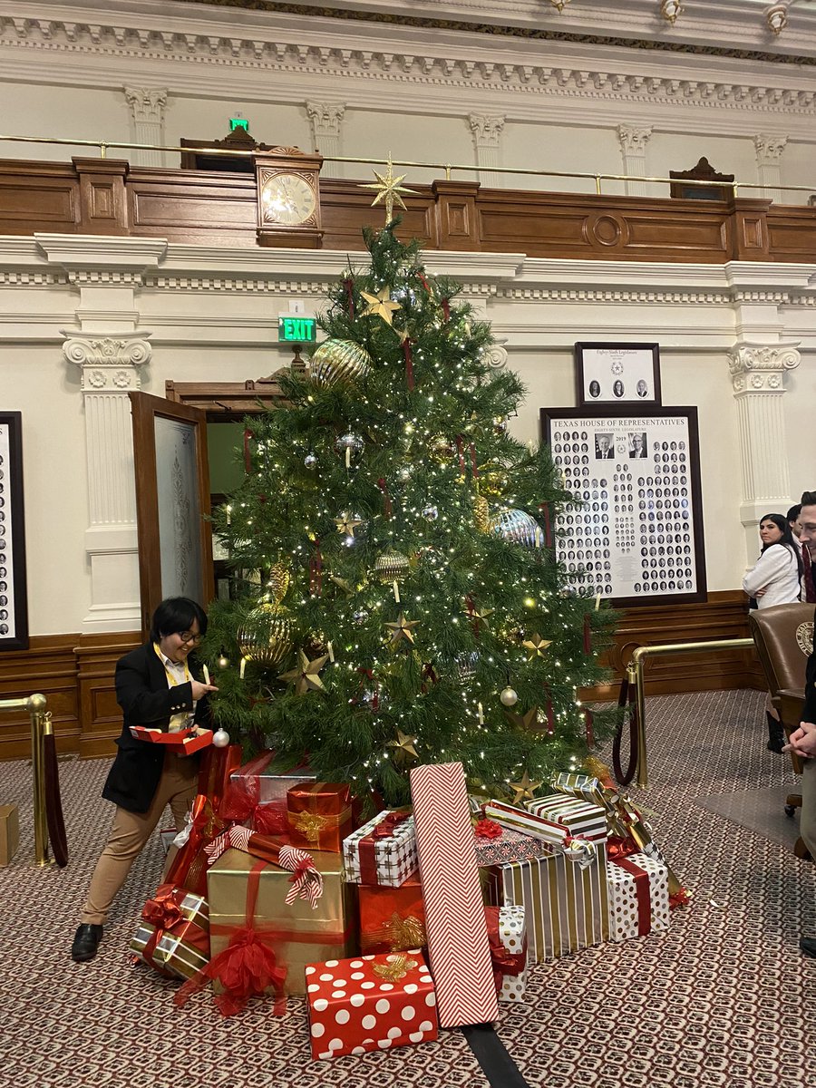 8821Wilcox's tweet photo. Everyone look at how pretty the house Christmas tree is!  #txlege https://t.co/sQQ04zkxTC
