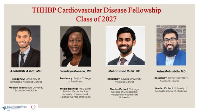 📣 We are thrilled to introduce the next incoming class of stellar fellows at @HeartPlano! 🌟 Congratulations and we look forward to working alongside you next year! #cardiotwitter @mszerlip @ZuyueWangMD @kalazizimd @txchapteracc @bswhealth @texmed @afzal_aasim @AmroAlsaid