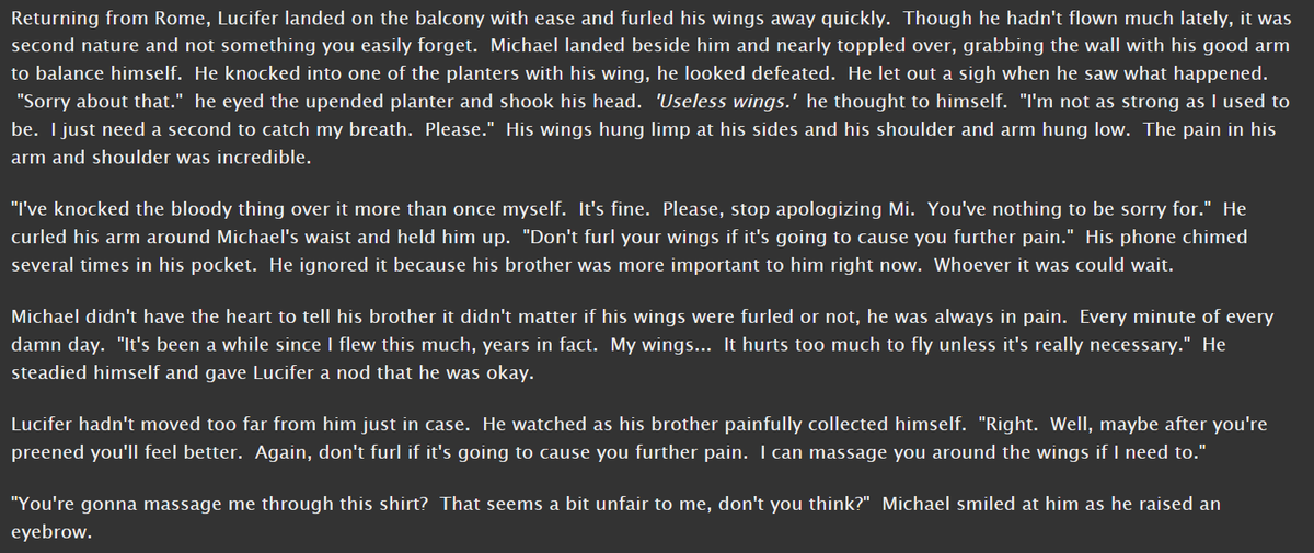 AntSpooki's tweet photo. After The Reveal - Chapter 4 is up!
Sneak Peek!
#LuciferFanfiction #Lucifer #LuciferNetflix #Devilmas #TomEllis #Lucifans #Lucifam

https://t.co/whBEShQT2x via @ao3org https://t.co/dfXJPbX235