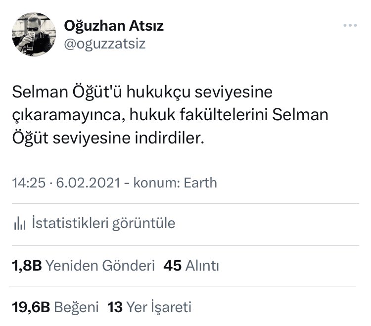 Selman Öğüt Esenyurt Üniversitesi rektörü olmuş. :)