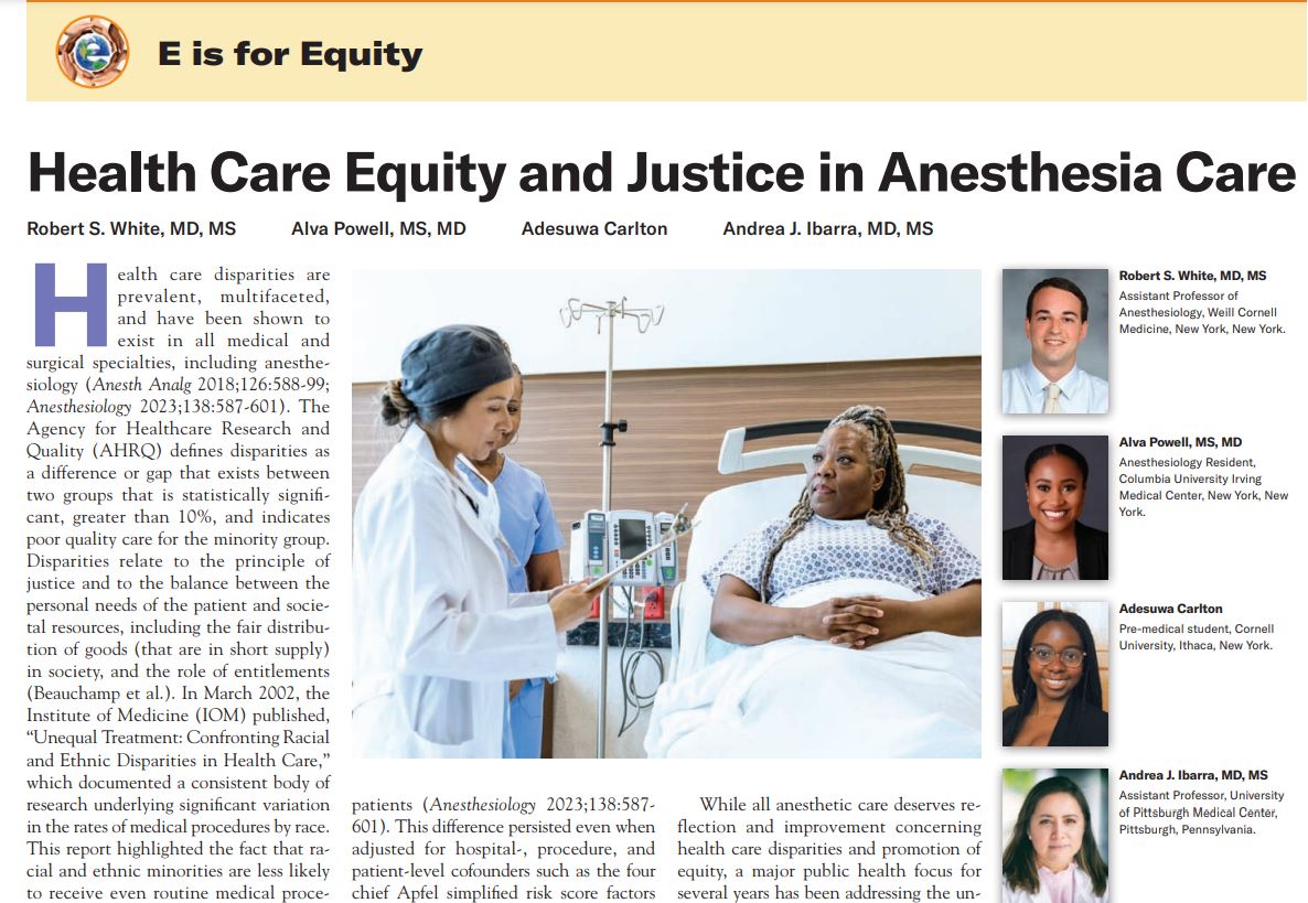 Health care disparities and disparities in society are still pervasive. Drs. @RobertWhiteMD, @DrPowellLoading , Adesuwa Carlton, and Adesuwa Carlton write about what is needed to achieve lasting, widespread change. ow.ly/lKjs50Qe9n2