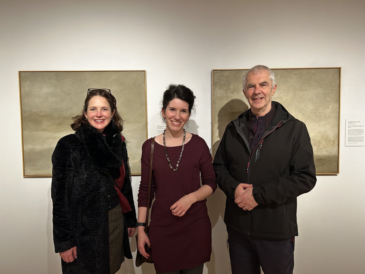 A pleasure for the Foundation to attend the private view <a href="/EdinCulture/">Edinburgh Museums</a> for "Shifting Vistas: 250 Years of Scottish Landscape" that includes two beautiful Schueler oils "Light: Island and Sea, I &amp; III" now on display to 2 June 2024. Admission Free. 
Our thanks to <a href="/Helen_E_Scott/">Helen Scott</a>