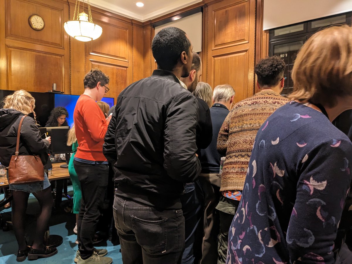 Politicians & agents avidly watch @CamdenCouncil staff sort #Highgate by-election ballot papers 🗳️