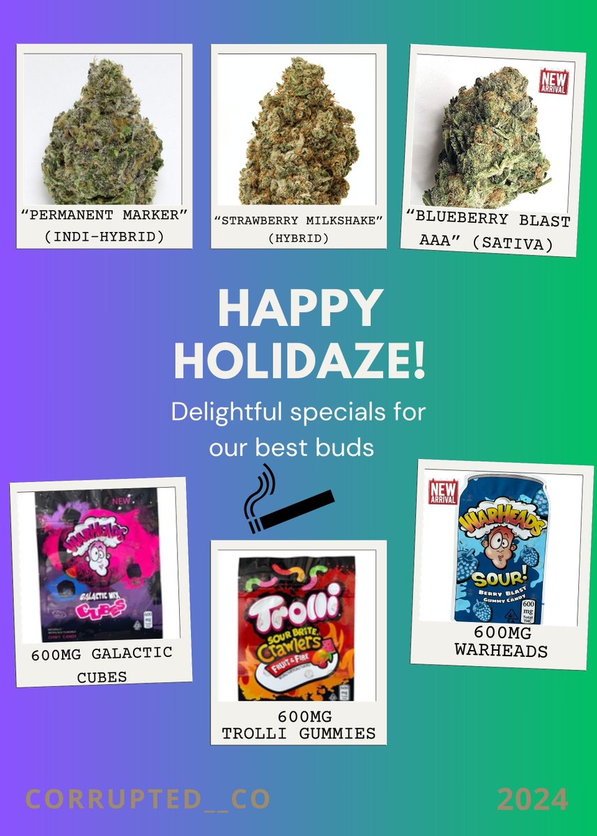 🌟 Don't miss your Midweek blessings!!  Have fun and elevate your mind without hurting your pockets! 🎁🎄 Gifts,gifts,gifts all around!! 😄 We got your after work pick-me-up covered! #ORLANDOWEED #Cannabis #ORLANDOPLUG