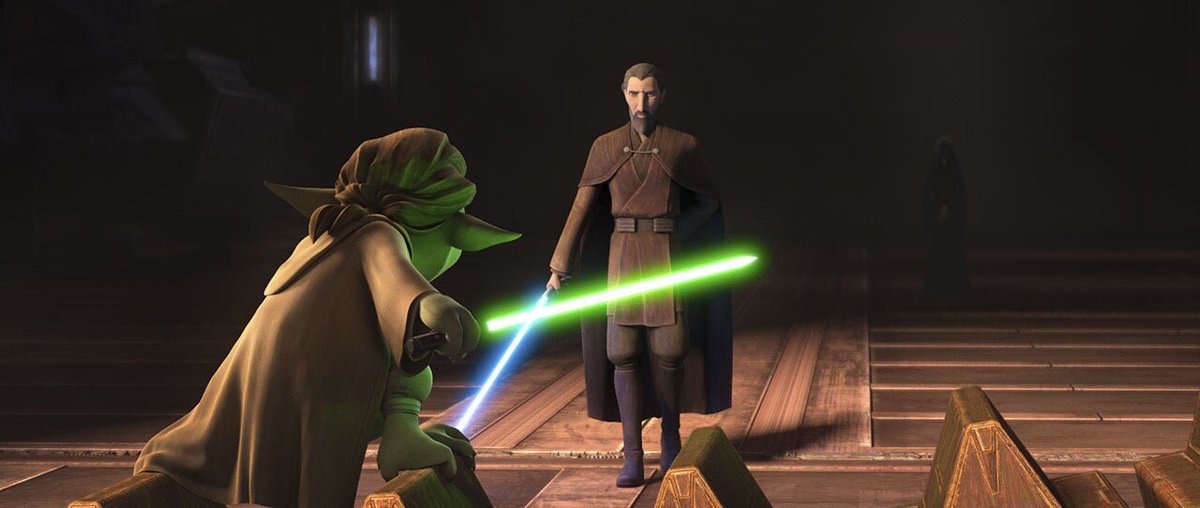 brodiewankenobi's tweet photo. The Dooku arc in TOTJ is a 10/10 perfect story. I love how bite-sized it is while being so important to the characters and the Star Wars story overall. Need a rewatch asap! https://t.co/HjVmfq9Rxm