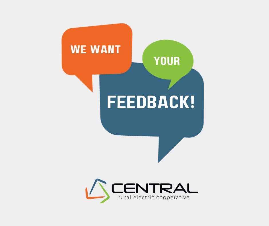 Central Rural Electric Cooperative will be sponsoring a survey that is conducted every two years to measure the quality of service provided to you and to ensure we can reliably serve you in the future. This survey will ask several questions about your satisfaction with the