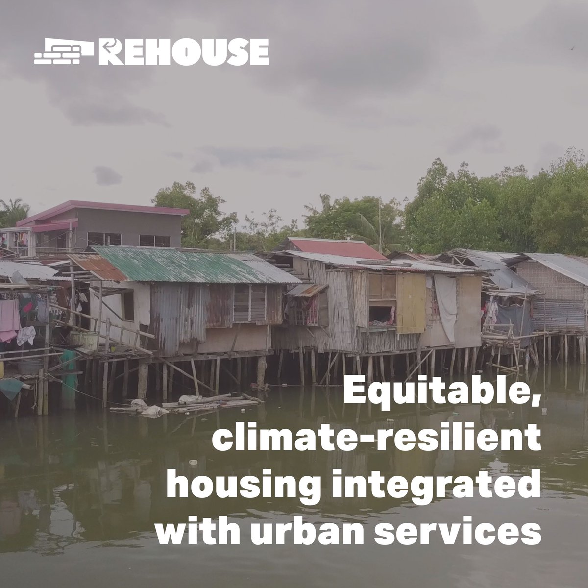 🏘️ #REHOUSE: a new initiative dedicated to reshaping urban environments for climate resilience. Through 8 shared principles, we champion the rights of the urban poor, ensuring sustainable, equitable futures for all. 

Follow this thread to learn more about REHOUSE's mission ⬇️🧵
