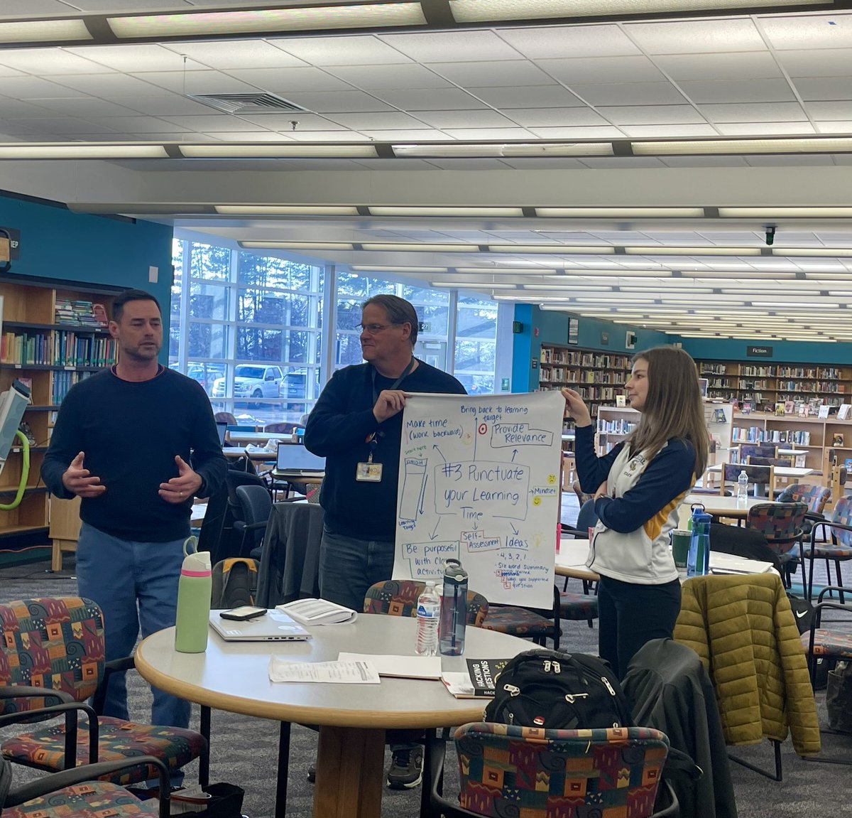 AAbraham40's tweet photo. What an amazing day of  learning around the book, Hacking Questions, by @conniehamilton! Teachers from @WLCentralHS , @WLW, and @KnightsWLN  dug into hacks 1-4. @CatherineKocha1 @michelleblackk @LNLindsa98 @laCrosrun @WalledLkSchools https://t.co/0MkcMTHh1M