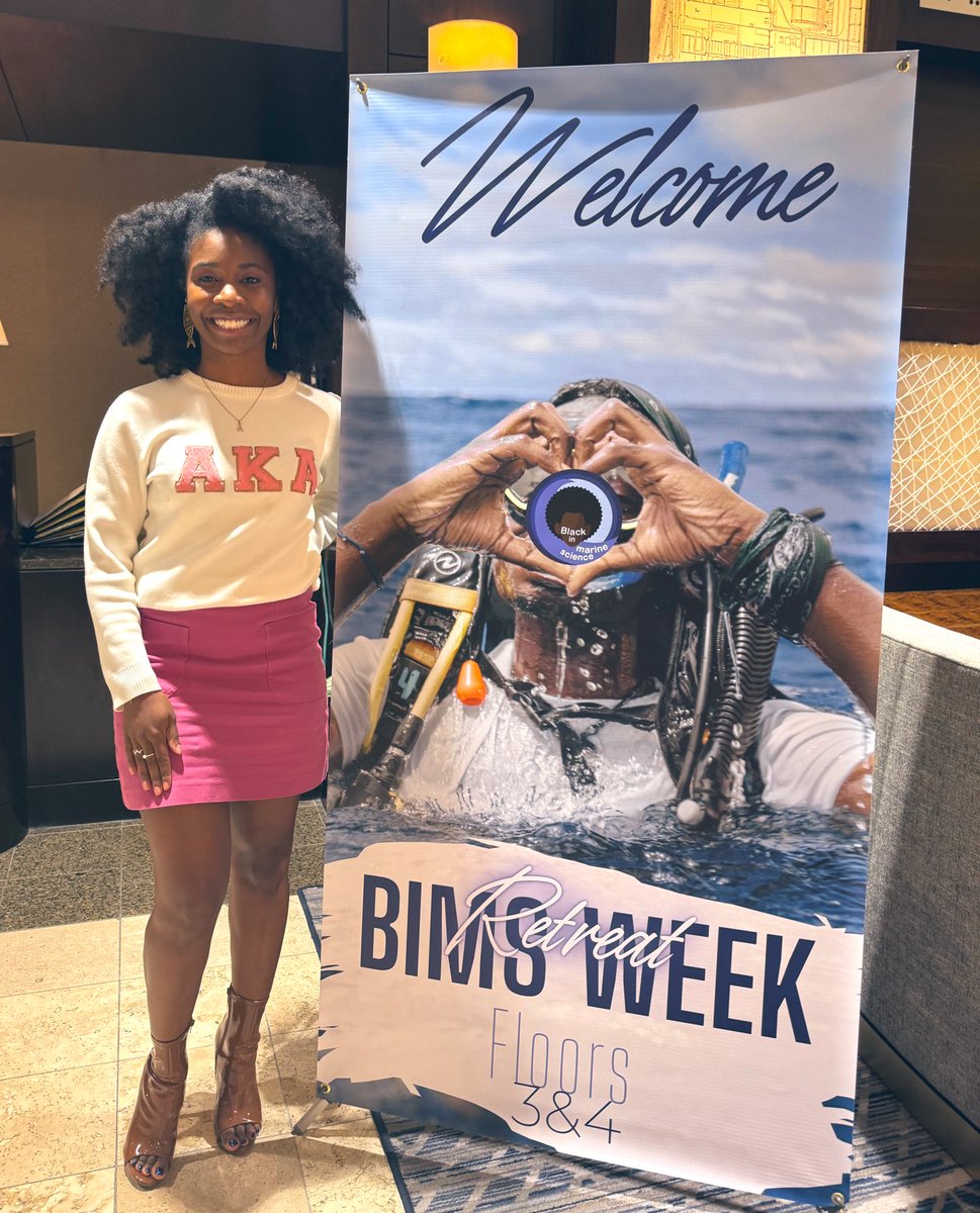 #BIMSWeek2023
This retreat has been fantastic! Everyday there has been so much joy and I’ve met so many brilliant minds. I love being able to talk about fish with friends! 🐟💙👩🏾‍🔬
#BlackInMarineScience 
#BlackInSTEM
#AlphaKappaAlpha 
#PhDLife