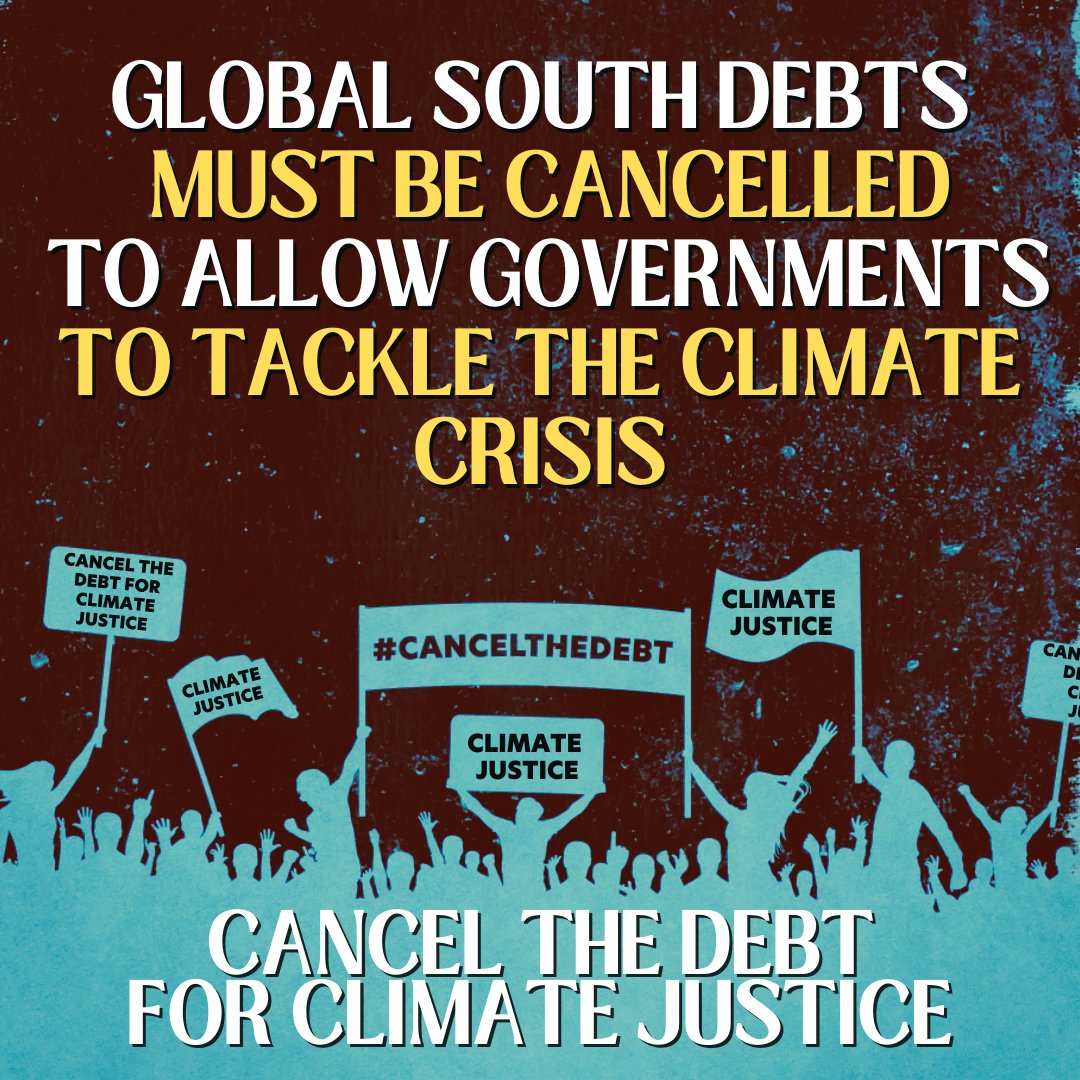 🌐 Today,with 550+ activists, & organizations,We advocate for #debtJustice at #COP28 WeCall decisionmakers for:
1️⃣ #DebtCancellation
2️⃣ Fulfillment of their #ClimateDebt obligations
🌍 Debt justice&climate justice are interconnected #ClimateDebtJustice
debtgwa.net/debtandclimate