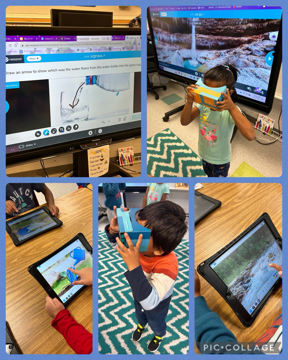 Kindergartners in Mrs. Custalow-Hobbs class had so much fun today using <a href="/nearpod/">Nearpod</a> to review water features. They interacted with images and even went on a virtual reality field trip!!! <a href="/REESeagles/">Rivers Edge Elem.</a> #ESInnovate #LifeReady #hlp <a href="/HCPS_Innovates/">HCPS Innovative Learning</a> <a href="/HenricoElem/">Henrico Elem Schools</a>