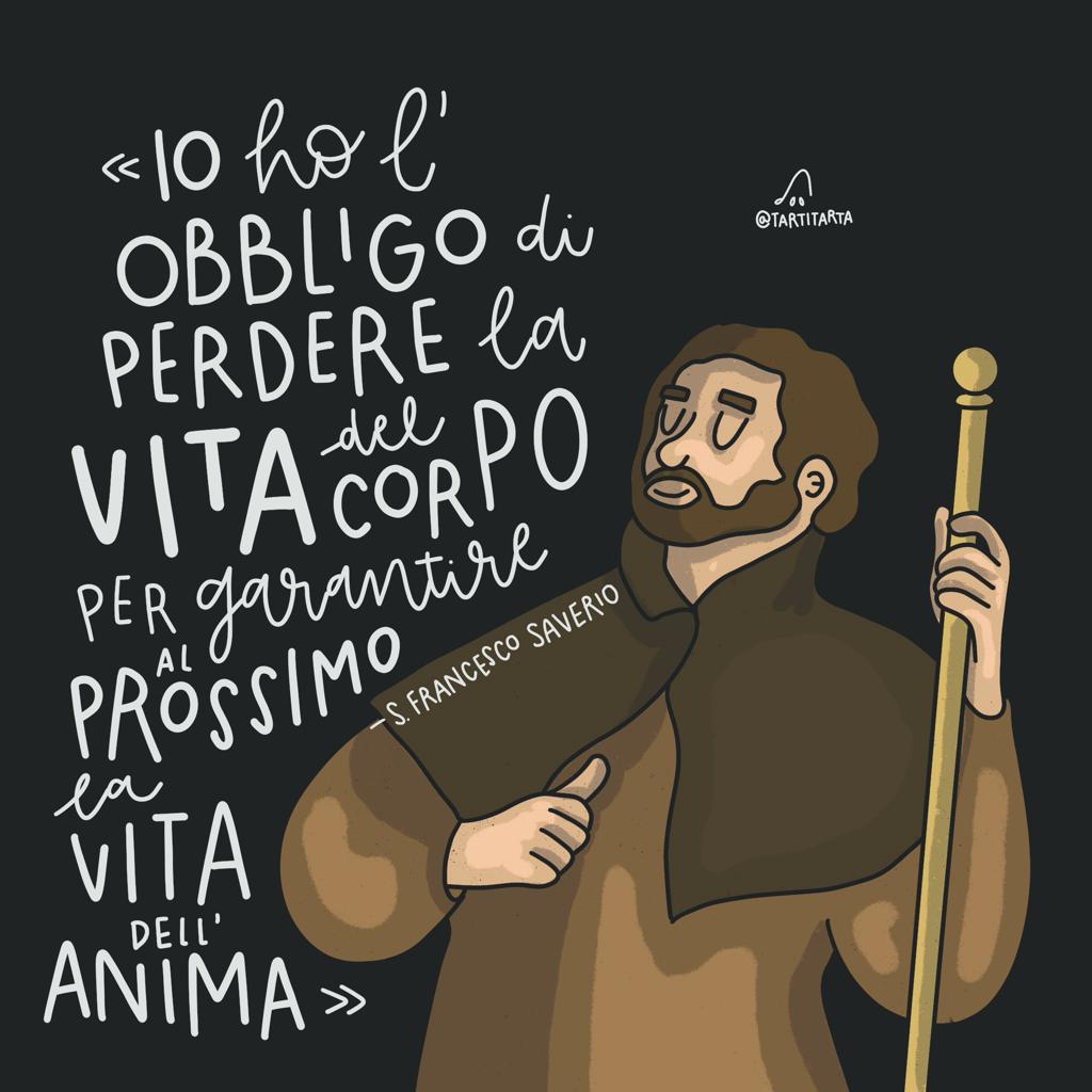 #SANTICHIPARLA: SAN FRANCESCO SAVERIO
È dedicata a san Francesco Saverio la vignetta di #Tartitarta e don Lorenzo Correnti pubblicata nel numero appena uscito di <a href="/Toscanaoggi/">Toscanaoggi</a> #VitaNova, il periodico della #DiocesidiPisa.
🏡 Per abbonamenti: 055.2776624-050.565543.