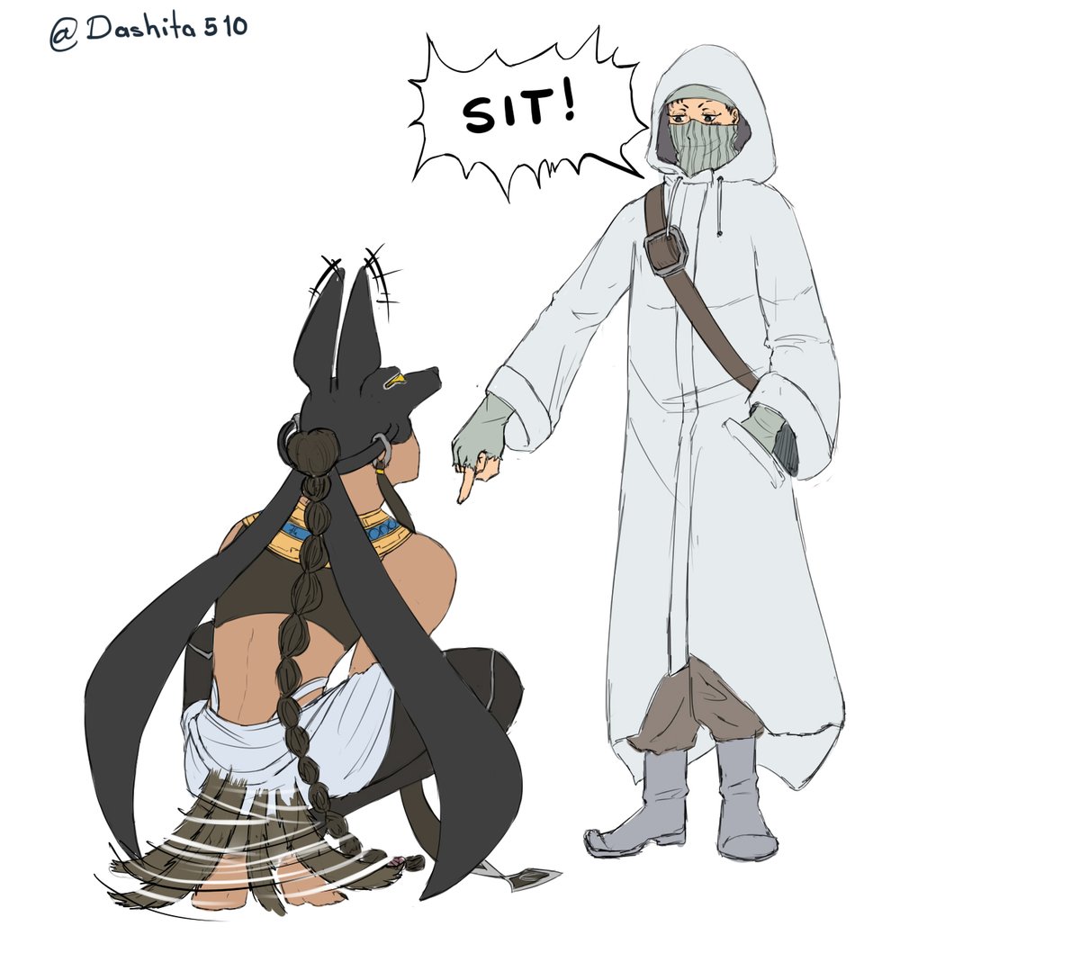 Dashita510's tweet photo. Headcanon: #Simo es el único que puede "domar" a #Anubis xd en serio necesito que ellos sean los siguientes peleadores en la próxima ronda
#shuumatsunovalkyrie #終末のワルキューレ #AnuSimo https://t.co/j1uVnsaqQw