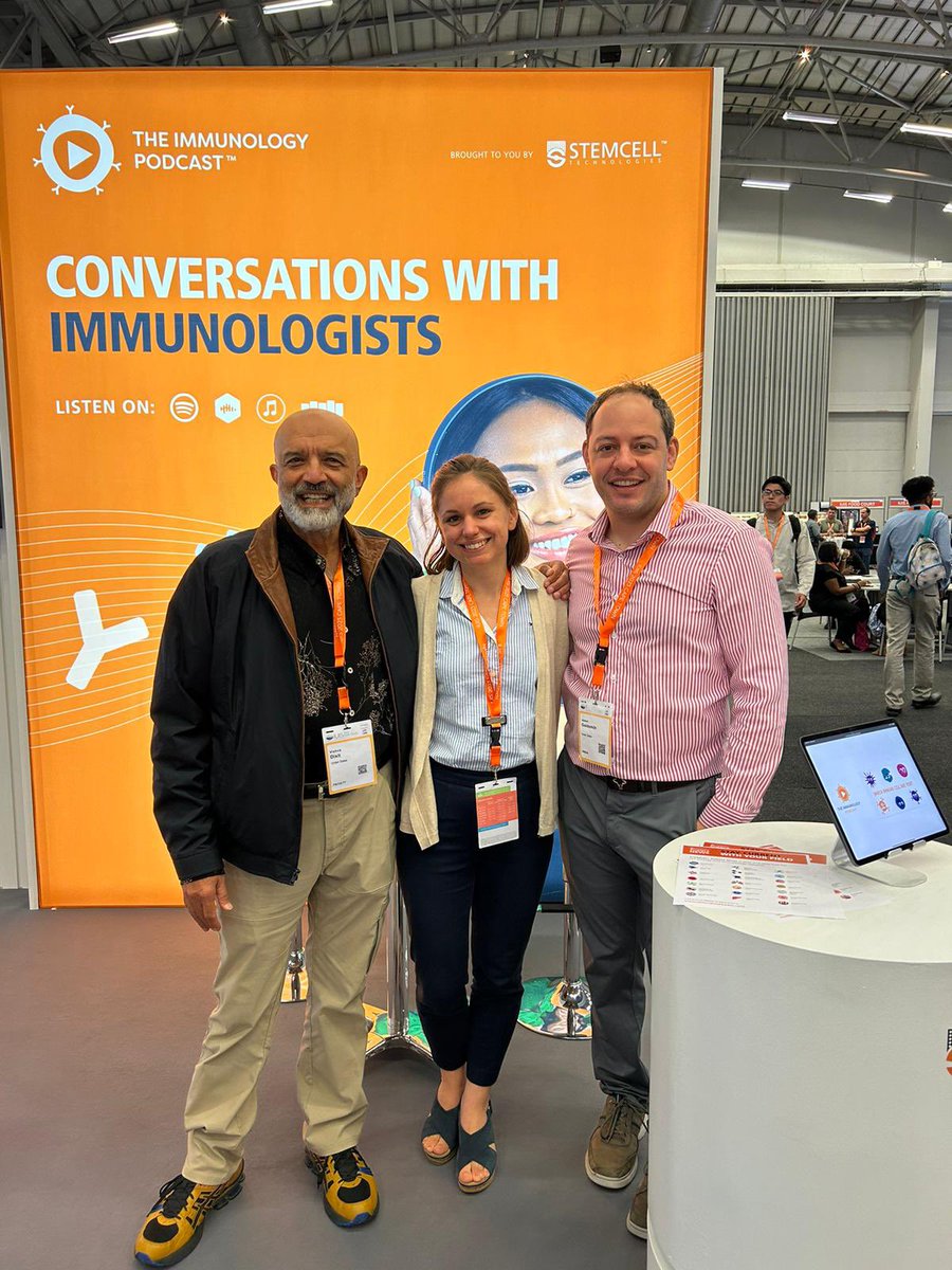 It was great to meet @dixitvishva today - it turns out that he is a fan of the @ImmunoPodcast! Thanks for the chat - your enthusiasm and kind words were amazing to hear; they energised me for the rest of the day!