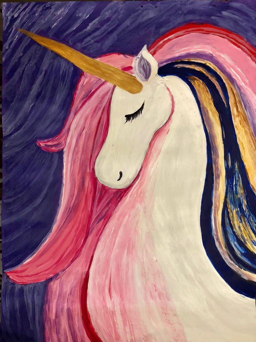 bfarswani's tweet photo. “Sometimes we all need a unicorn to believe in. Sometimes we need a unicorn to believe in us.” — Claudia Bakker 

Latest artwork for the love and belief in #unicorn ❤️ wish I find mine one day. ..

Medium: acrylic paints 
Paper 

#art #artist #artoftheday #artwork #painting https://t.co/GxnMdZLX1p