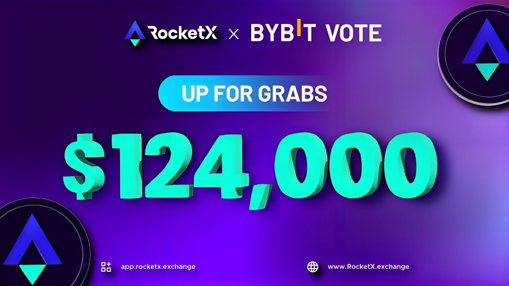 '🚀 Get ready to soar with RocketX Exchange! Join us in the ByVotes Listing on ByBiy by Voting Program and shape our journey together! Your vote counts and could land you fantastic rewards totaling $124,000, including three iPhone Pro 15s! Here's how:

1️⃣ Sign up for a new Bybit