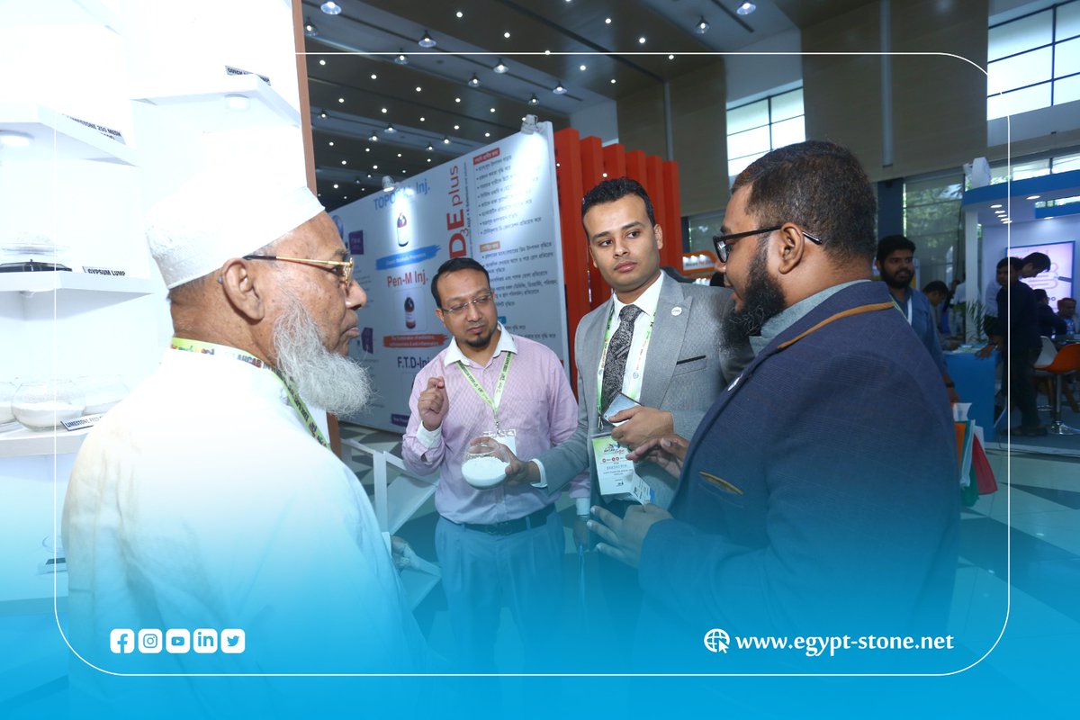 EGYPT_STONE_'s tweet photo. It's our honor to meet you on the 1st day in our stall
In #AHCAB
ايجيبت ستون نحو العالم
من جنوب وسط اسيا وتحديدا من دكا ঢাকা
#AHCAB
#Egypt_Stone “ Egyptian Success Ambassadors ”
#ايجيبت_ستون_للتعدين_والتوريدات
#AHCAB2023 #Egypt_stone
#WE_CAN_CREATE_MORE_THAN_YOU_EXPECT
#ايجيبت_ستون_للتعدين_والتوريدات
#Egypt_stone
Head Office
Building 8 A / 4, Shawky Abdel Moneim Street, Laselky Division – Maadi – Cairo
👉Please contact us to receive the best support ASAP!
☎WhatSapp: 0201028209595
Our Website:
https://t.co/DuHaUxVyWN
Export@egypt-stone.net
#CaCo3powder # #calciumcarbonatepowder #paintindustry #Feed_grade #Animal_Feed #Mining #Quartz #Feldspar #Del_glass #Calcium_Carbonate #Iron_Oxides #kaolin #Silica_Sand #CeramicsIndustry #LimeStone #Rock_Phosphate #Poultry_meal #Iron_oxaide
#كوارتز #رمل_زجاج #رمل_السيليكا #دولوميت #حجر_جيري #كربونات_كالسيوم #كاولين