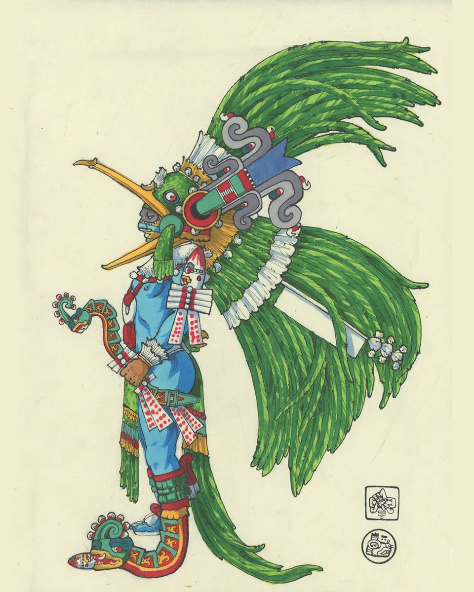 This is a design I made for the regalia of Huitzilopochtli, Our Lord the Hummingbird on the Left, the Mexica divinity of war. It is based on ancient... 🧵
micorazonmexica.etsy.com/mx/listing/160…
