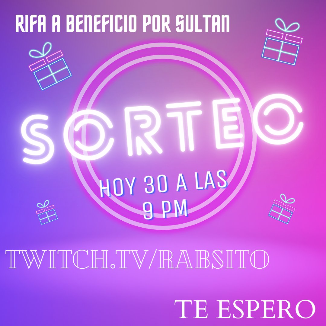 RabsitoGaming's tweet photo. Te espero Hoy https://t.co/l1YBTbkFEg