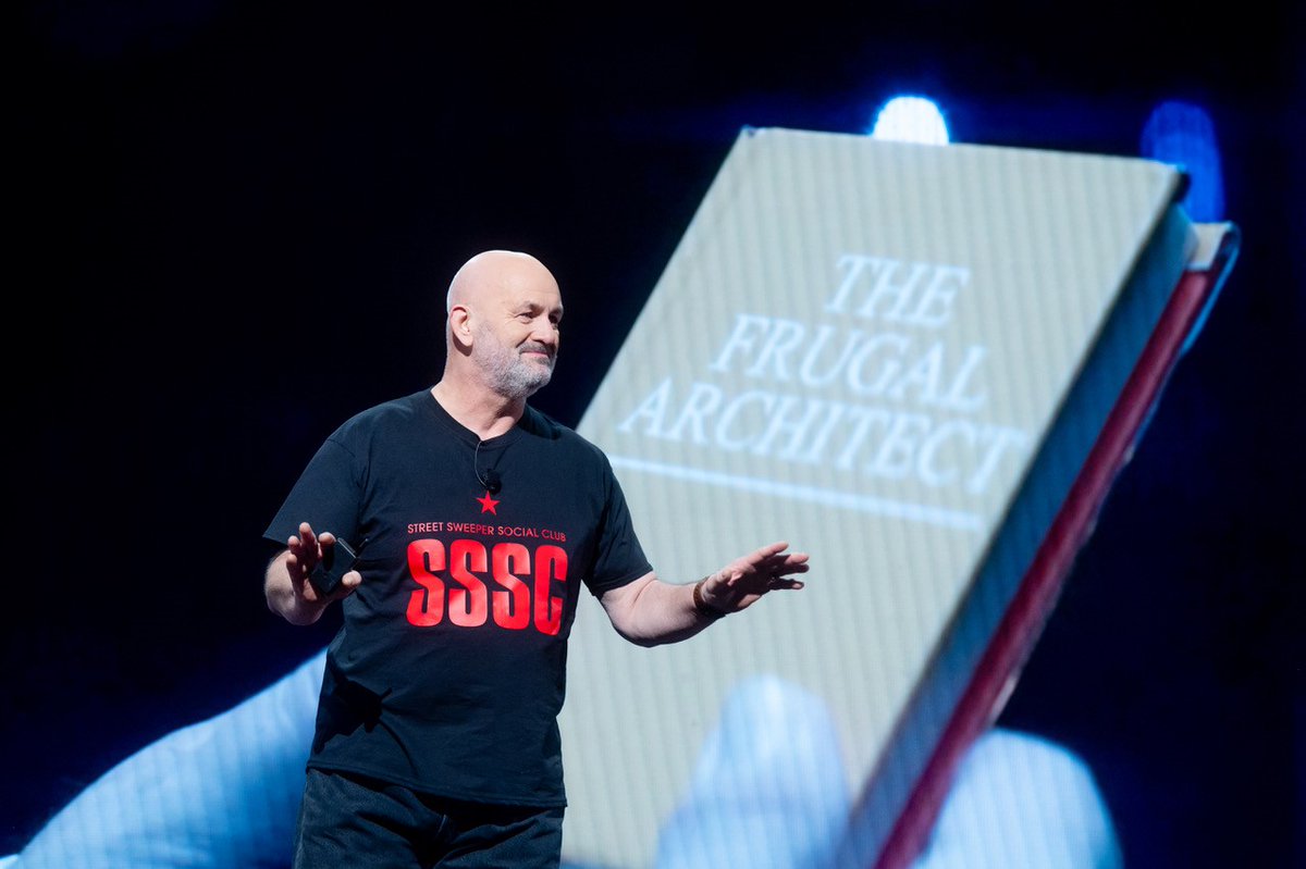 .<a href="/Werner/">Werner Vogels</a> closed out the #AWSreInvent keynotes talking about the Laws of Frugal Architecture for building cost-aware, cloud-native systems. He also showcased a future where everyone is capable of leveraging #AI to tackle the world's toughest problems. Be sure to check out Werner's