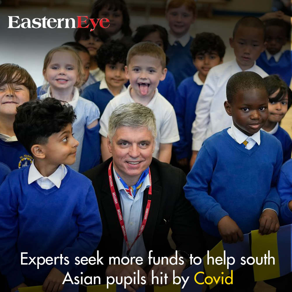 Experts seek more funds to help south Asian pupils hit by Covid

Read more-easterneye.biz/effects-of-cov…
#EducationFunding
#SouthAsianStudents
#CovidImpact
#SupportEducation
#PandemicRecovery
#StudentAid
#GlobalEducation
#CommunitySupport
#CovidRelief
#EducationForAll