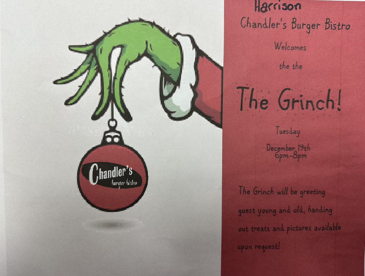 tayliztoe's tweet photo. So many holiday activities going on in @HarrisonOhio this year! Come out to the Christmas Parade & tree lighting on December 2nd (& stop by some local businesses!) then head to Chandler’s on December 19th to meet the Grinch!! ❄️🎄
* @keybank is a “Shop Local” sponsor. #iamkey https://t.co/5JbrJs0VFY