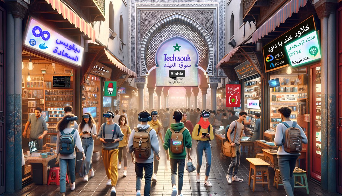 geeksblabla's tweet photo. بلابلا كونف تعود من جديد و كيفما عودناكم بالحفاظ على عنصر الهوية المغربية ديالنا 🇲🇦   هاد العام رجعات بذوق فريد من اعماق تقافتنا:
سوق التيك المغربي، الفضول المعرفي ديالك فيه تلبي
فيه تلقا خيرة الحرايفيا المغاربة و محاضرات شداد  ماشي قلال منهم عدد، و فگاع المجالات التكنولوجية
وجدو ريسكوم للفراجة و الإستفادة ✨الي غاتكون طيلة أيام سوق التيك المغربي 🇲🇦 🫶🏻 موعدنا من 19 الى 23 فبراير 2024
المزيد من المعلومات عما قريب,لي ماشرى يتنزه… و اللي بغا يزعم طلب العروض راح مفتوح الى بغيتي تشارك تجربتك! و المهم بارطاجي.… ارا الباب اجواد 👋