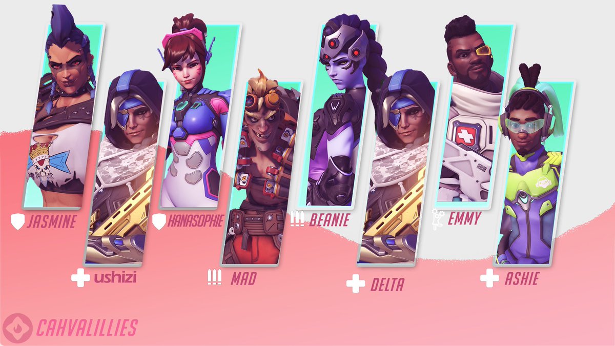 EU teams in CAH? It's more likely than you think!

Our roster for #CallingAllHeroes Major 3!

🛡️ <a href="/bunnielesbian/">jasmine ⚢ 🇵🇸</a>
🛡️ @HanaF115 

🔫 <a href="/madpurpl333/">mad 🇵🇸</a> 
🔫 @ItsBnie 

💉 <a href="/ushizi_/">ushizi</a> 
💉 <a href="/DeltaFireexx/">M A D Z</a> 
💉 <a href="/AshieMeoww/">🩷 𝒜𝓈𝒽𝒾𝑒! 🩷</a> 
💉 <a href="/EmmyExists/">Emilia</a>* 

#HeatRising