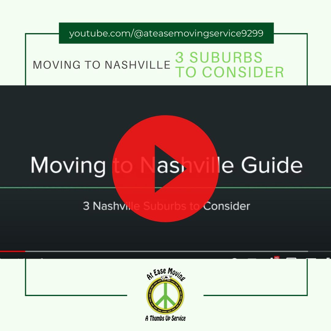 AtEaseMoving's tweet photo. Moving to Nashville soon? Here are 3 Nashville suburbs to look into when considering moving to Nashville. #movingtonashville https://t.co/OxdIlG381f https://t.co/BXicdDfOif