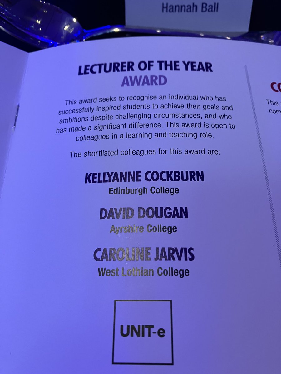 UNITe_ESS's tweet photo. All set for @coldevnet #CollegeAwards. Looking forward to celebrating the inspirational staff that work across the sector. Good luck to everyone #LoveScotlandColleges https://t.co/zitzZDWI0l