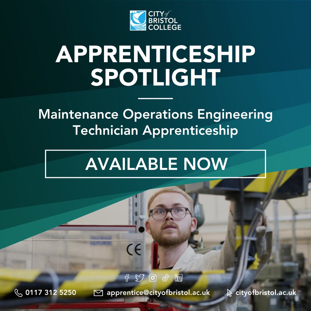 CoBCollege's tweet image. Whether you&apos;re an employer seeking to upskill your team or an aspiring electrician, this apprenticeship is your gateway to a bright future. For more information, email apprentice@cityofbristol.ac.uk or call 0117 3125000.

#EngineeringApprenticeship #EveryoneBelongs
