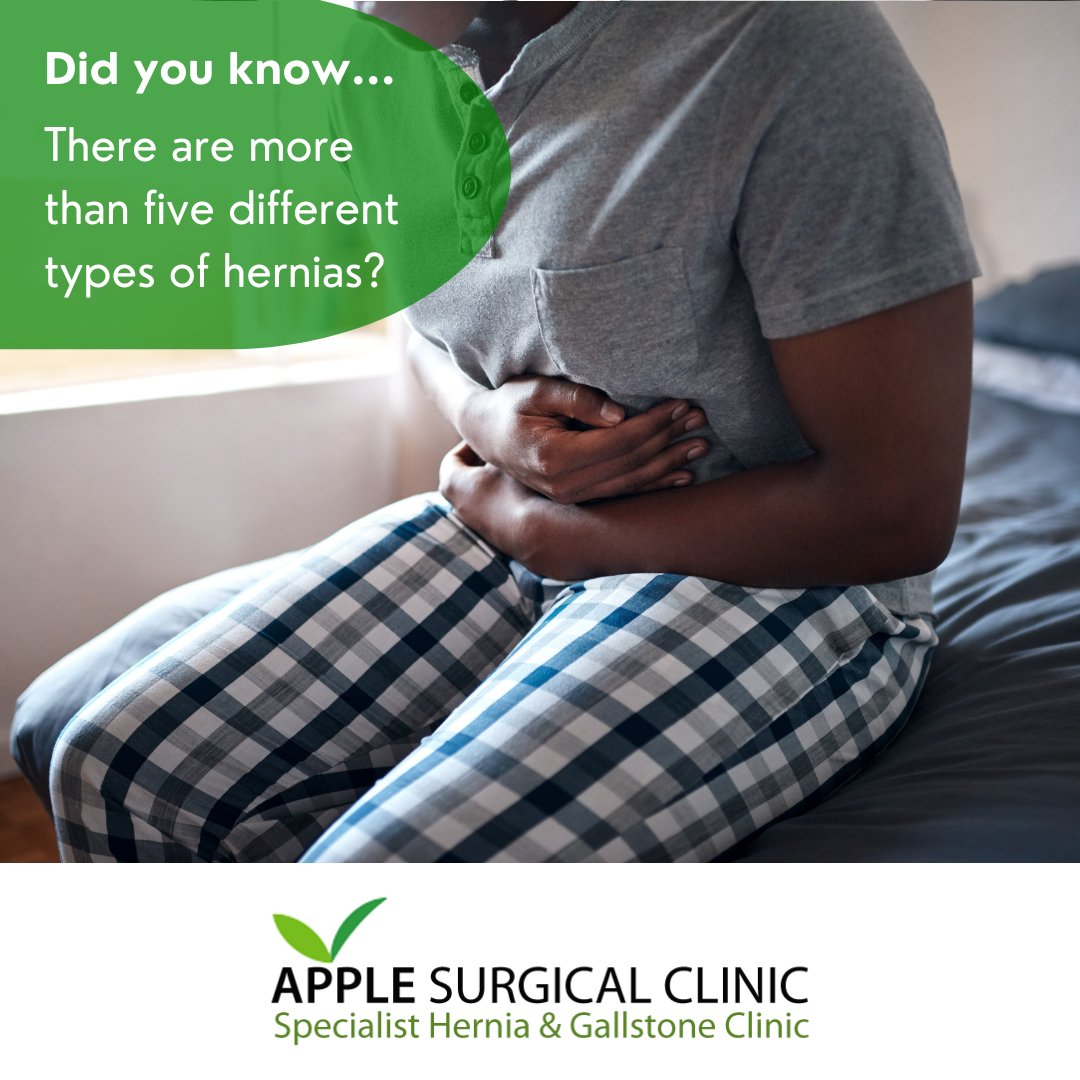 infoapplesurg's tweet photo. A #hernia occurs when an organ starts pushing through a weakness in the surrounding tissue or muscle.

There are many different types of #hernias, including:

🔘 Inguinal
🔘 Femoral
🔘 Umbilical
🔘 Incisional
🔘 Hiatal
🔘 Epigastric

Find out more
👉🏽 https://t.co/7nD4IuIr99 https://t.co/H4Mv2YahAL