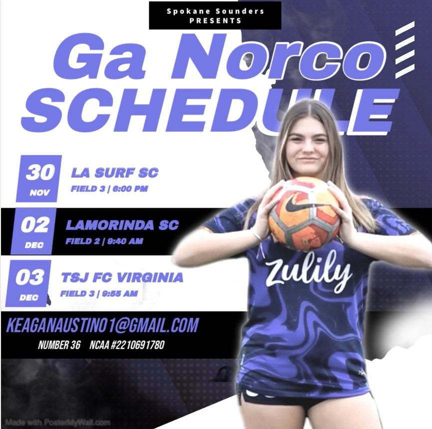 JaimeMudge's tweet photo. 📷GA Winter Champions League 11/29-12/3 at Silver Lakes Sports Complex, Norco CA 📷

UNCOMMITTED 2024 CB KEAGAN AUSTIN - https://t.co/jQ4PrfQtO7 - SPOKANE SOUNDERS - #36 CB

UNCOMMITTED 2025 CF ALISON LAMBERT - https://t.co/rpdewnkjtq - City SC DPL - #90 https://t.co/CsiAnwDyFH