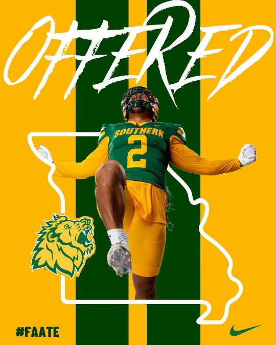 Thank you for the offer to Missouri Southern State University!! <a href="/MOSOFootball/">Missouri Southern Football</a>