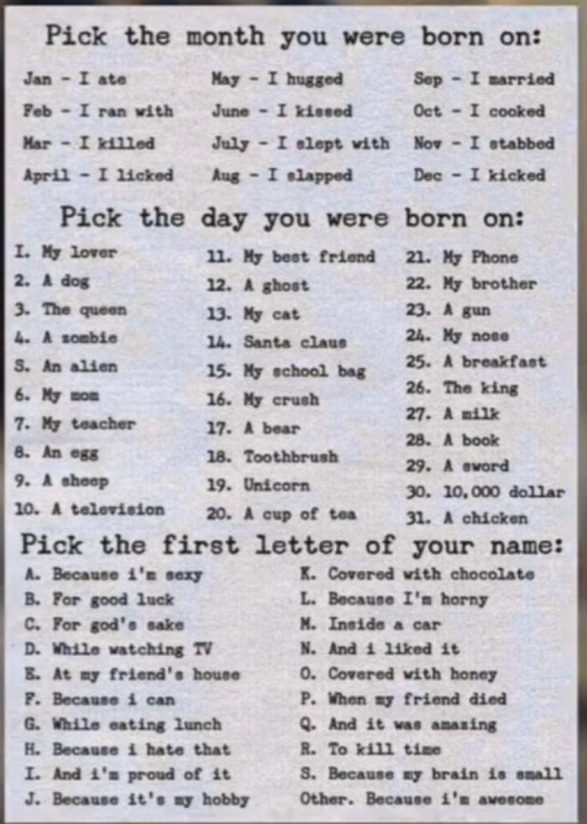 I ate the king because I'm horny😎