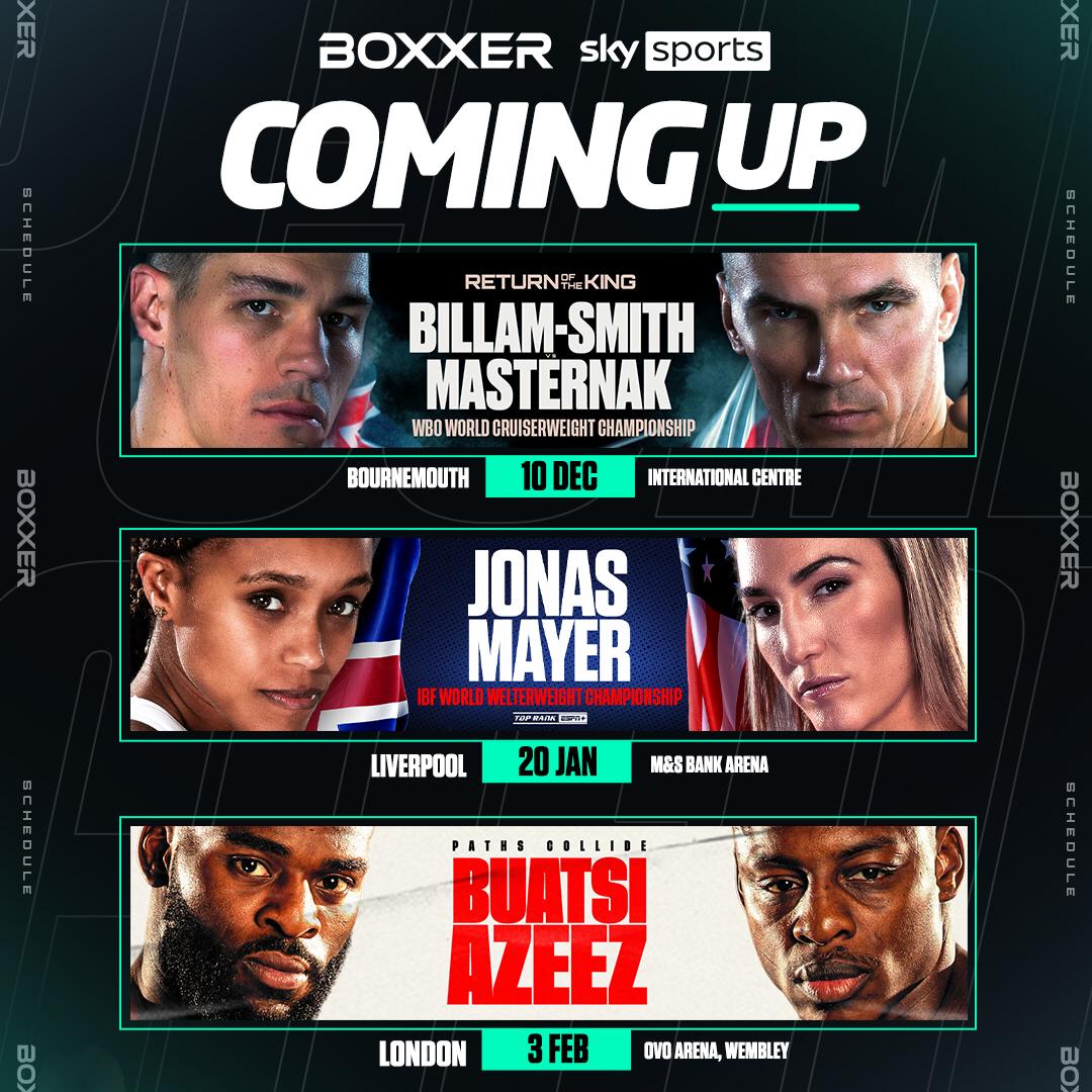 What a run of shows we have ahead 👀

Closing off the year with an early Christmas cracker, before starting 2024 with a bang! 💥

<a href="/SkySportsBoxing/">Sky Sports Boxing</a> | <a href="/peacock/">Peacock</a>