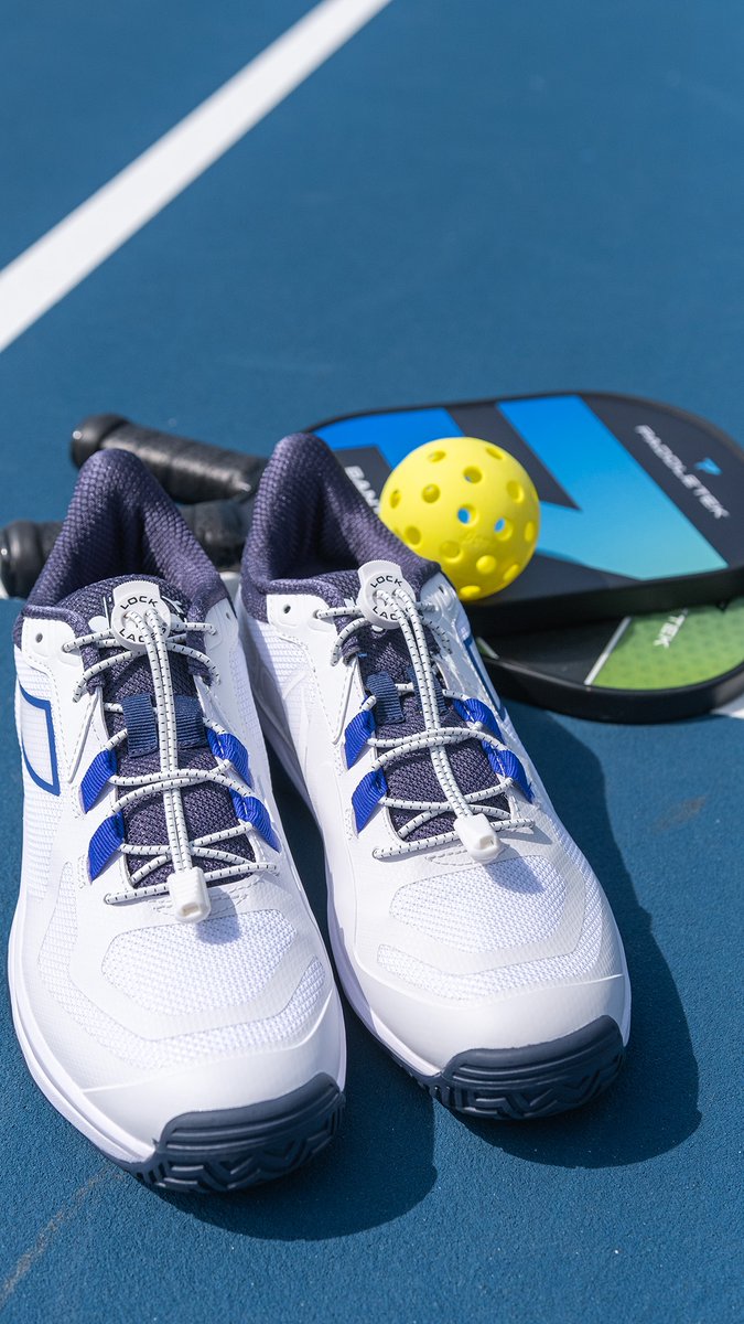 Unlock your peak performance on the pickleball court with Lock Laces! Our no-tie laces provide the perfect fit, ensuring you stay agile and focused on the game, without ever worrying about your laces coming undone. 🏓💪 #PickleballChampion #LockLaces