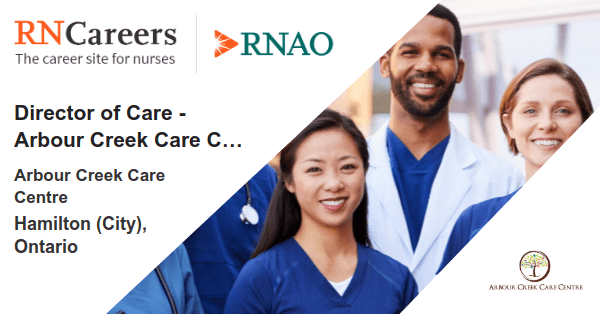A new job just posted on RNCareers.ca Arbour Creek Care Centre: Director of Care - Arbour Creek Care Centre ow.ly/8wBJ1054iGr #NursingJob #RNcareers