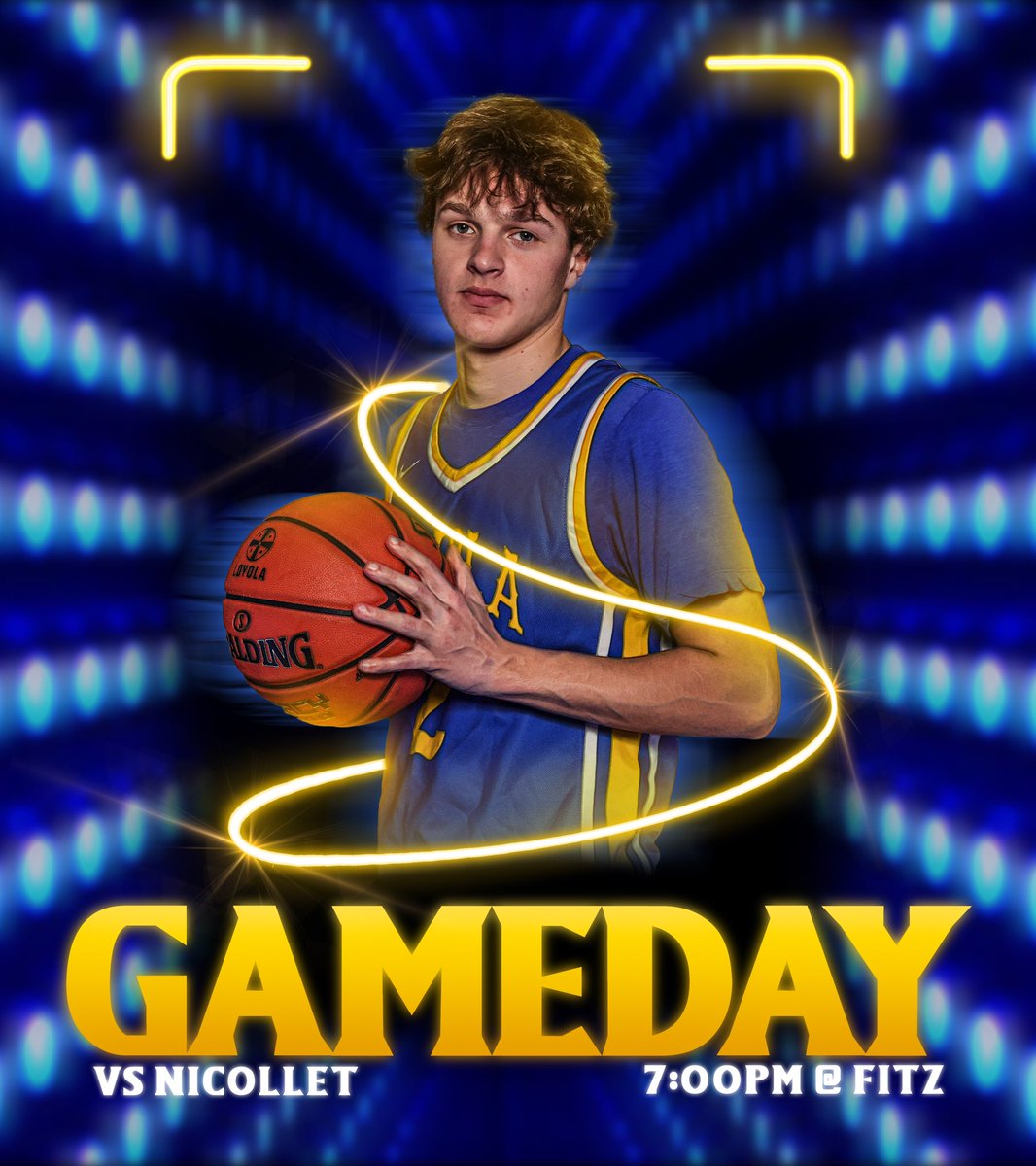 SaderBBall's tweet photo. ⚠️ Game day ⚠️

🏀 Loyola 🆚 Nicollet

⏰ C 4:30 / JV 5:45 / Varsity 7:00

📍Fitzgerald Gymnasium

🏆 Valley Conference Matchup 

🎥 Watch here ⬇️
https://t.co/2dphmjMywb

#Grit 🔶🔷 https://t.co/fx6U91GA9l