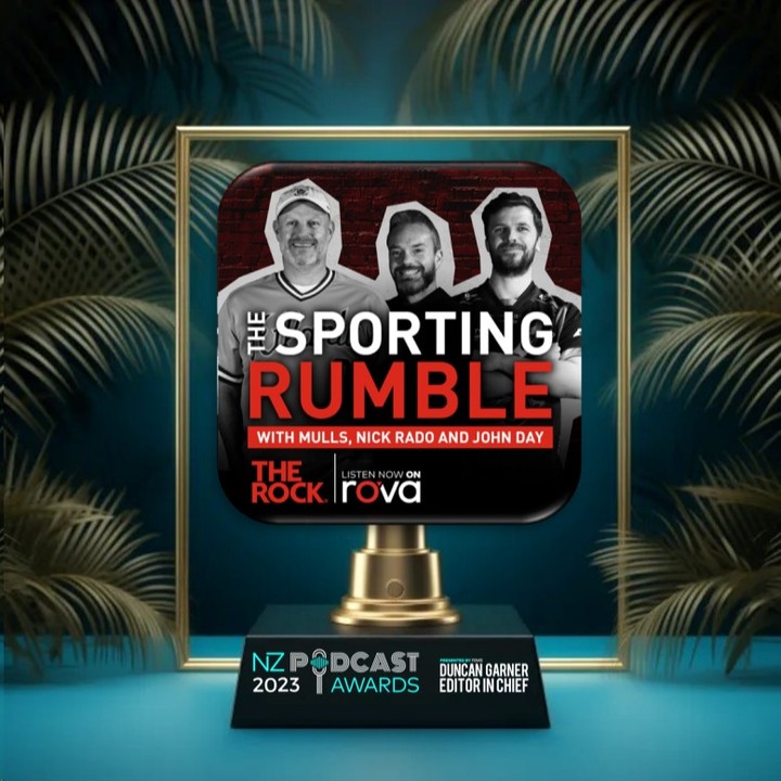 Back-to-back gold medals for The Sporting Rumble at the <a href="/nzpodcastawards/">NZPodcastAwards</a>.  Pretty much the Peter Snell of sport podcasts.  Humble too.  <a href="/nickrado/">Nick Rado</a> <a href="/Andrew_Mulligan/">Andrew Mulligan</a>