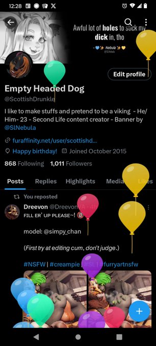 BALLOON DAY :D https://t.co/49izMK4695<a href="/tag/nsfw"class="tags"><span>#nsfw</span></a><a href="/tag/secondlife"class="tags"><span>#secondlife</span></a><a href="/tag/furryart"class="tags"><span>#furryart</span></a><a href="/tag/furryphotography"class="tags"><span>#furryphotography</span></a>