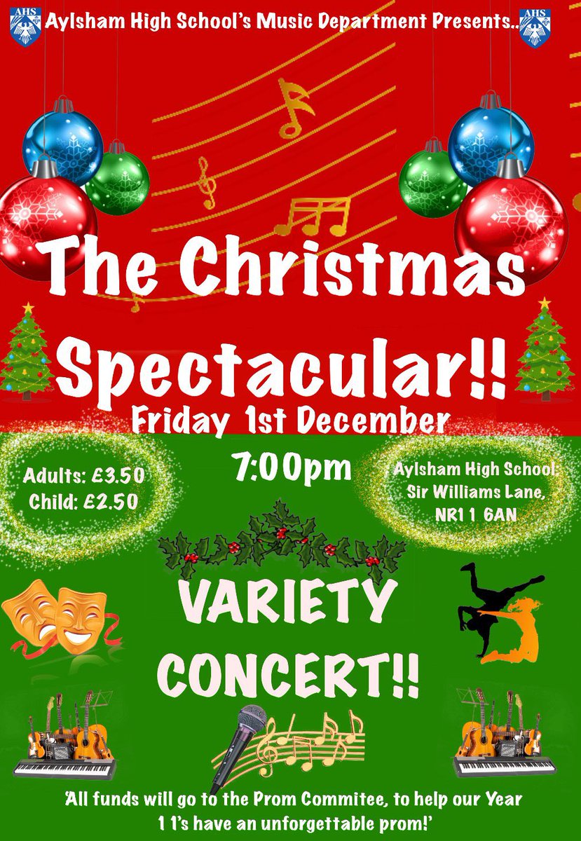 AHS_Music's tweet photo. Tomorrow night! 
Come and support our fabulous students and help raise money for the year 11 prom. Lots of different acts including dance, bands, soloists and ensembles plus a sneak preview from some of the cast of Oliver! @aylshamhigh https://t.co/uKrXFKu0A5