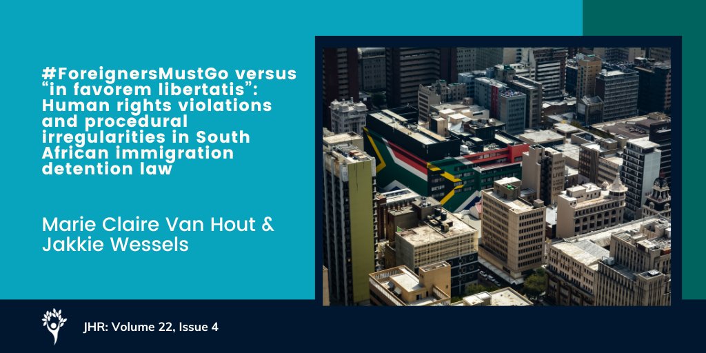 The situation of migrants, asylum seekers, and refugees in South Africa is marked by the securitization agenda and authorities’ failure to abide by their constitutional and international legal obligations toward them. @mcvanhout @LJMUImpact @LJMU_LTAP doi.org/10.1080/147548…