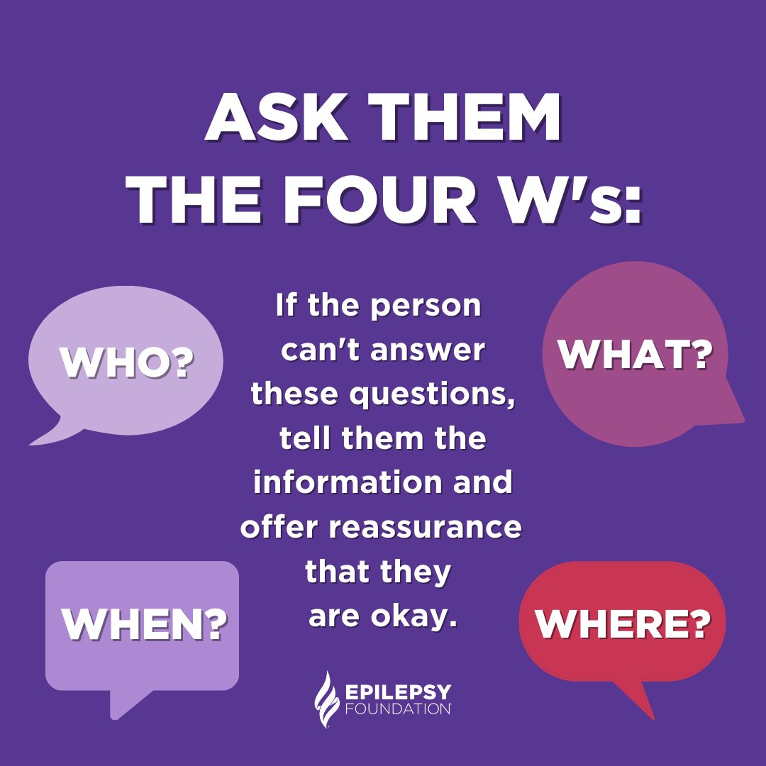 EpilepsyFdn's tweet image. Knowing how to help after a seizure is crucial to providing proper Seizure First Aid and might even help make seizures seem less scary and life more predictable. Learn how to help someone after a seizure: bit.ly/3Gn41Jy